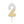 Load image into Gallery viewer, White & Gold Number Candle - 2