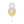 Load image into Gallery viewer, White & Gold Number Candle - 8