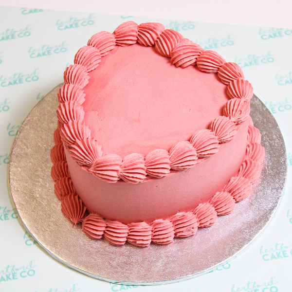 Vegan Love Heart Celebration Cake