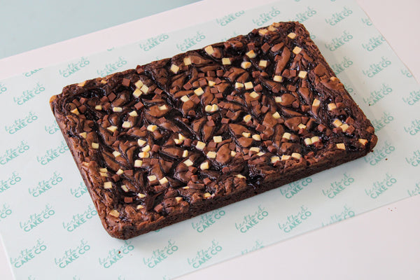 Cherry Black Forest Brownie Slab