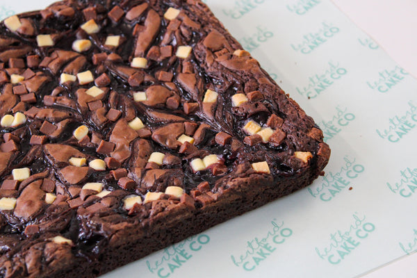 Cherry Black Forest Brownie Slab