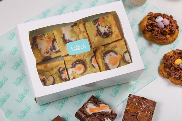 Stuffed Creme Egg Easter Blondies