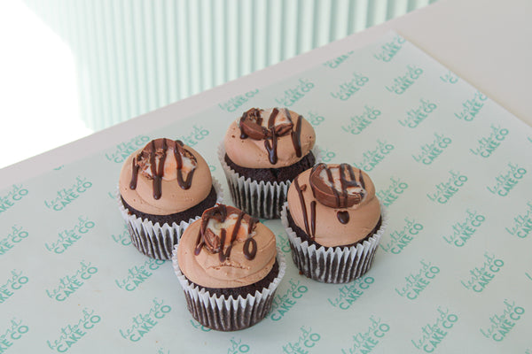 Chocolate Creme Egg Fudge Cupcakes