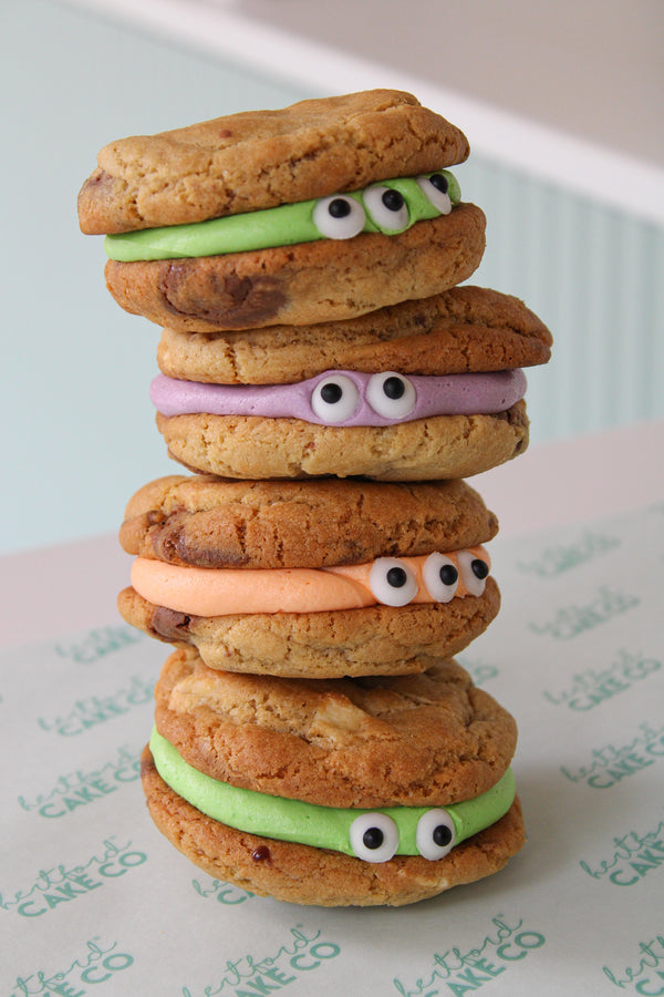 Double Chocolate Filled Monster Cookies