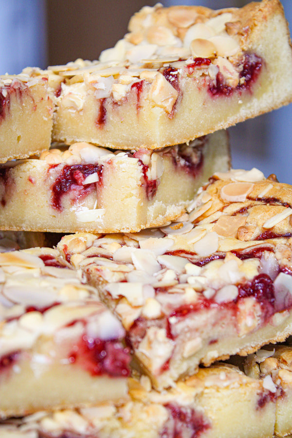 Cherry Bakewell Blondies