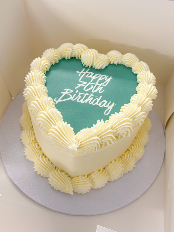 Elegant Love Heart Cake