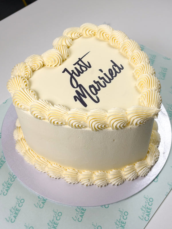 Elegant Love Heart Cake