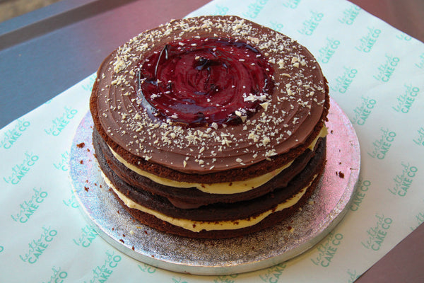 Chocolate Fudge & Cherry Cake - 8 Inch