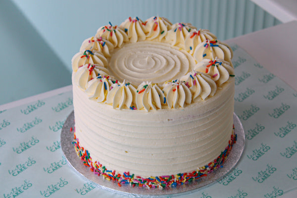 Vanilla Rainbow Celebration Cake