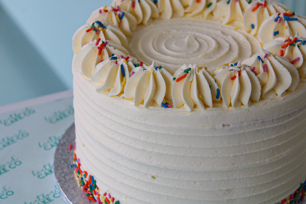 Vanilla Rainbow Celebration Cake
