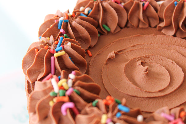Belgian Chocolate Rainbow Celebration Cake