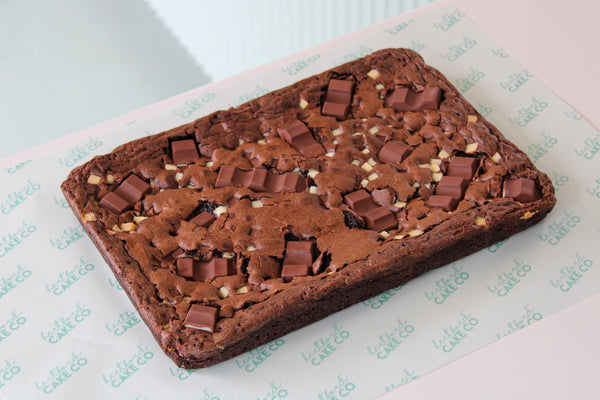 Kinder Bar Brownie Slab
