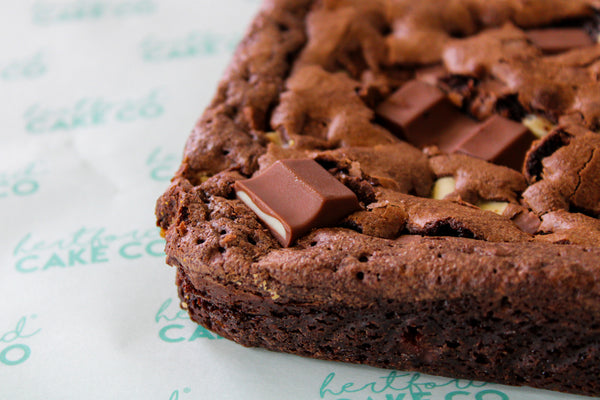 Kinder Bar Brownie Slab