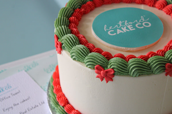 Christmas Printed Logo Cake