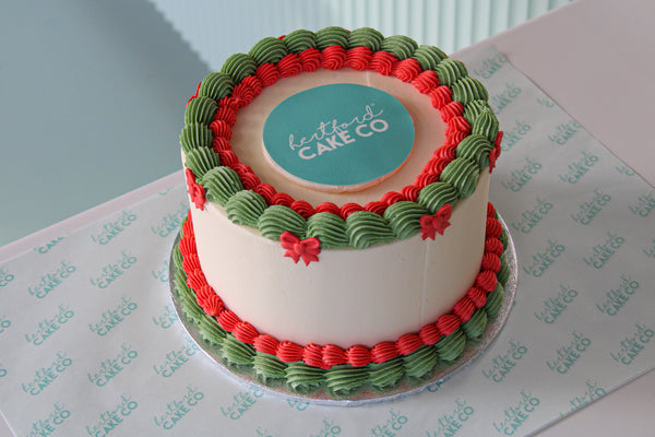 Christmas Printed Logo Cake