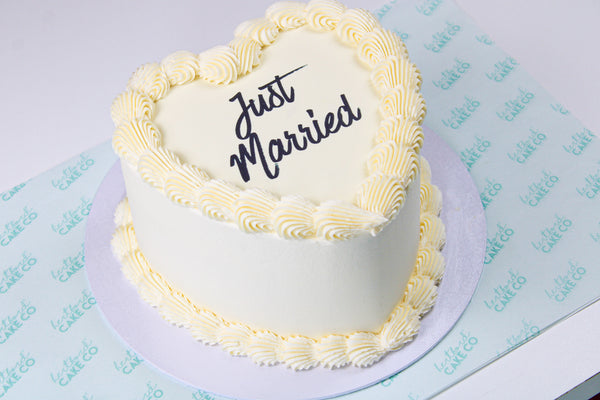 Elegant Love Heart Cake