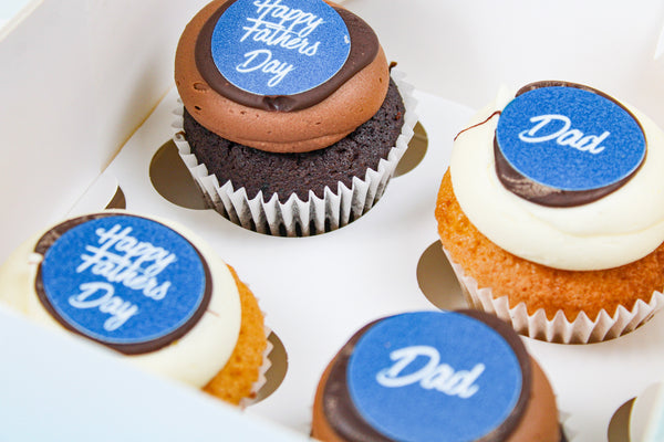 Vanilla & Chocolate Father's Day Cupcakes