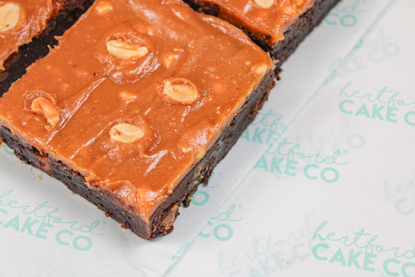Father's Day Peanut Butter Caramel Brownies
