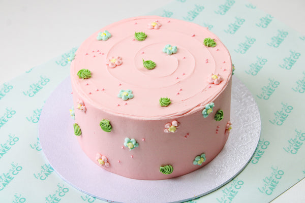 Floral Doodle Birthday Cake