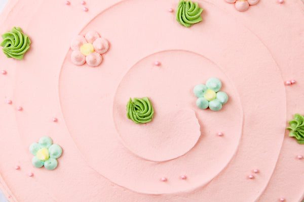 Floral Doodle Birthday Cake