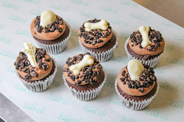 Bone Appétit Chocolate Halloween Cupcakes