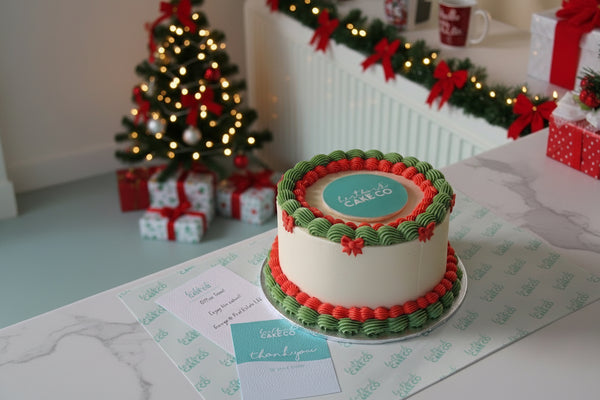 Christmas Printed Logo Cake
