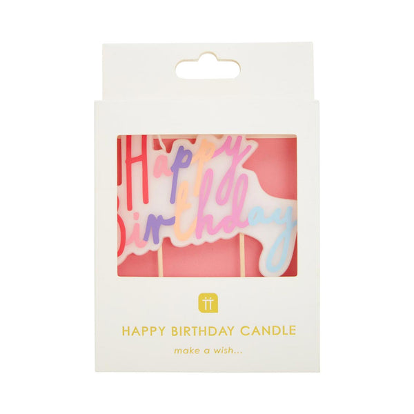 Rose Happy Birthday Candle