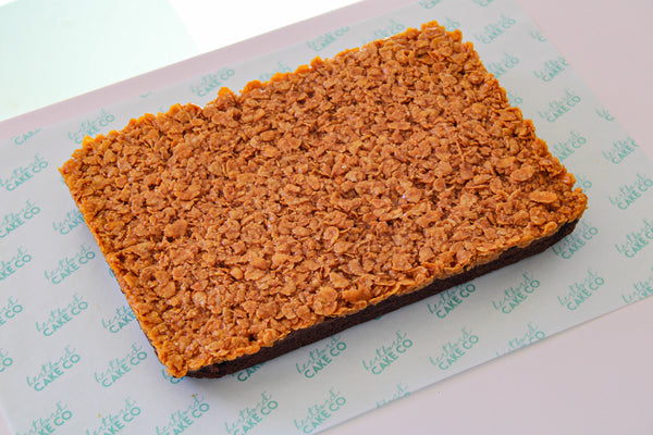Caramel Cornflake Brownie Slab