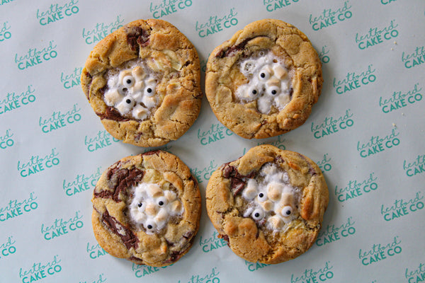 Spooky Toasted S'mores Marshmallow Cookies - Box of 4