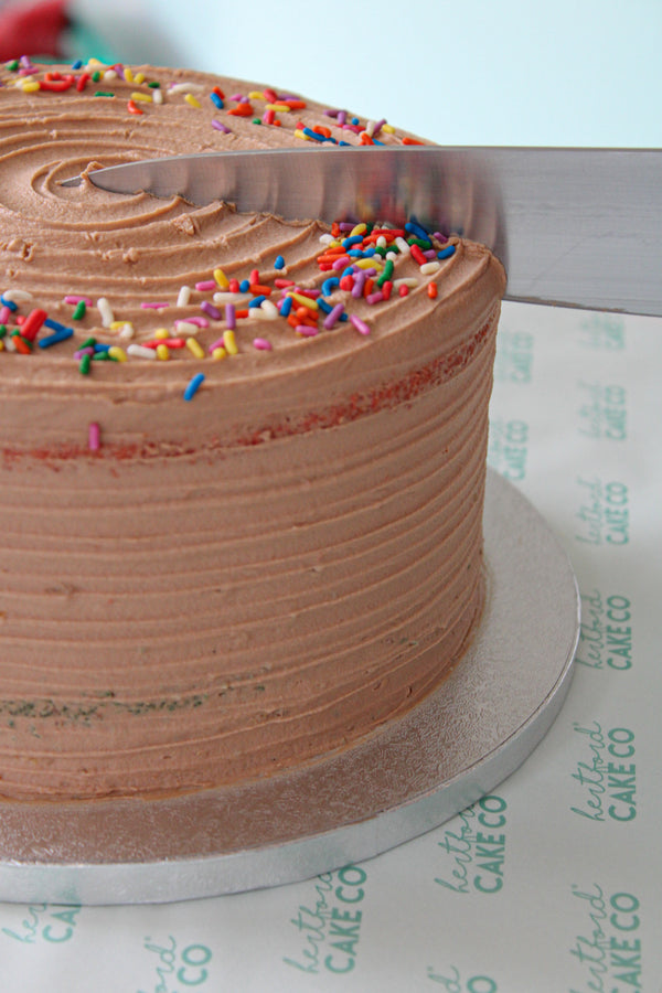 Belgian Chocolate Rainbow Celebration Cake - 8 Inch
