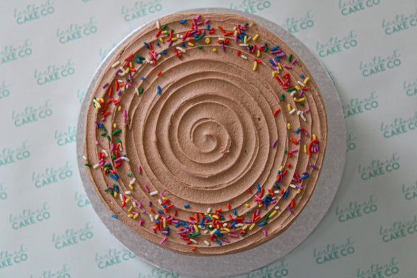 Belgian Chocolate Rainbow Celebration Cake - 8 Inch