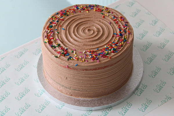 Belgian Chocolate Rainbow Celebration Cake - 8 Inch