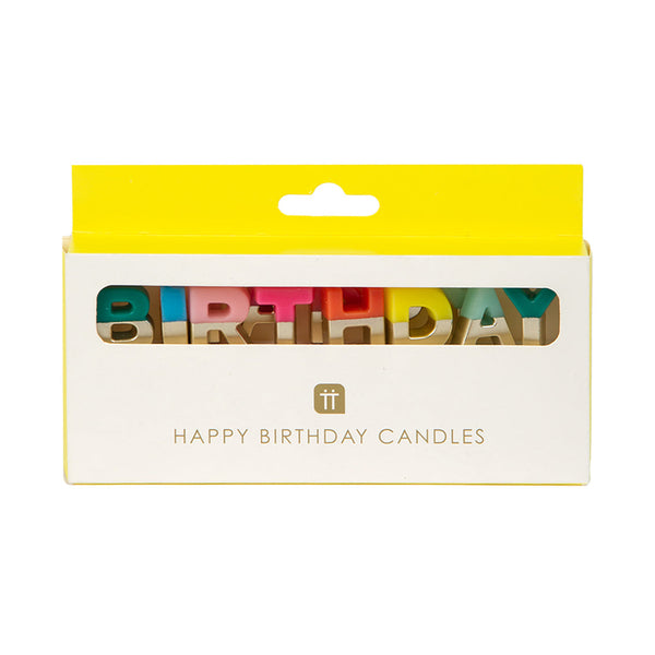 'Happy Birthday' Individual Candles